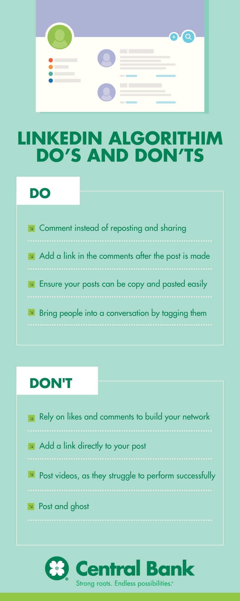 LinkedIn profile leverage