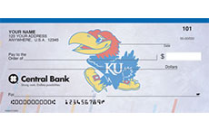 jayhawk branded check
